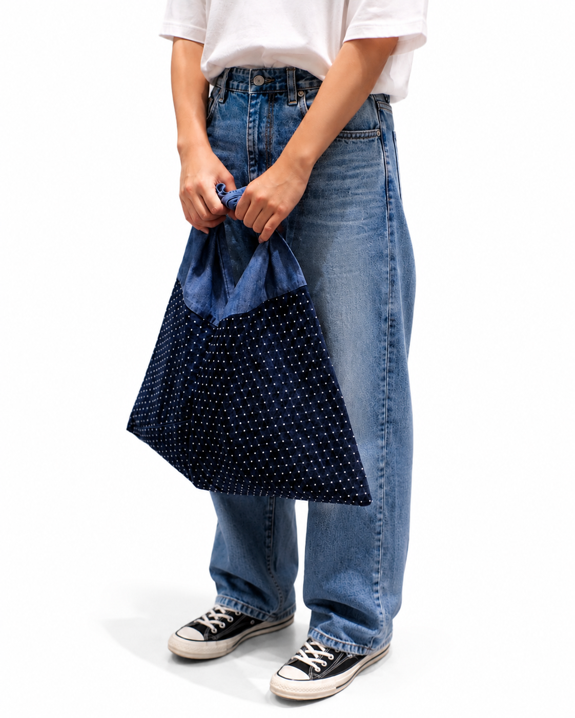 KOJIMA DENIM / INDIGO BLUE SMALL DOTS / MEDIUM SET