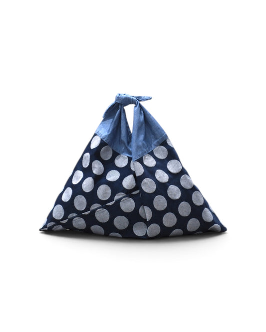 岡山児島デニム / INDIGO BLUE-BIG DOTS-MEDIUM+TASUKI SET